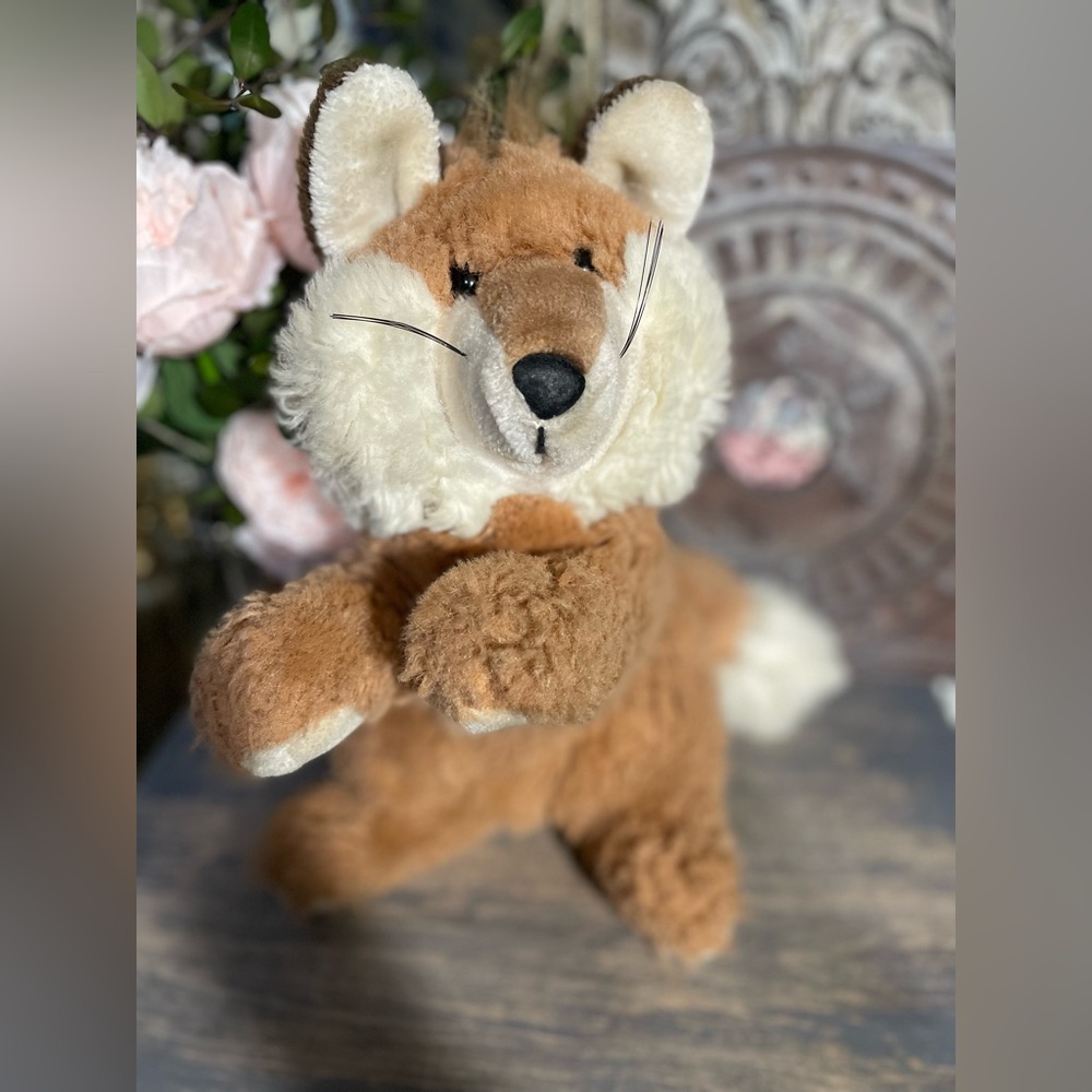 Vintage American Wego standing  Fox stuffed Animal Korea